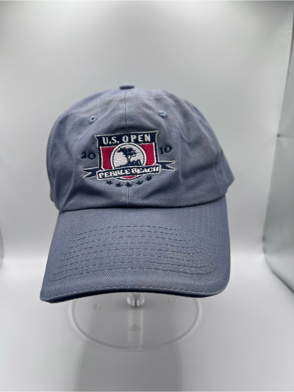 USGA U.S. Open Pebble Beach Adjustable Golf Hat Blue Cotton Twill Embroidered